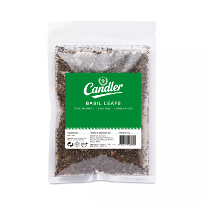Candler Premium Basil Leaves – 100% Natural, Sun-Dried & Aromatic | Perfect for Cooking, Seasoning & Herbal Tea