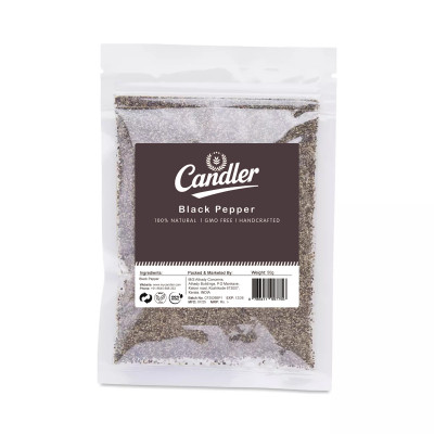 Candler Premium Black Pepper Powder – Pure, Aromatic & Bold | 100% Natural | Ideal for Cooking, Seasoning & Health Benefits
