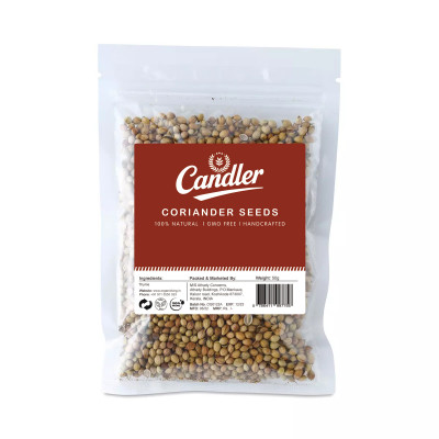 Candler Premium Coriander Seeds – 100% Natural, Aromatic & Fresh | Ideal for Cooking, Roasting, Grinding & Herbal Use