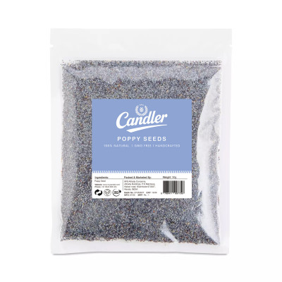Candler Premium Poppy Seeds (Khus Khus) – 100% Natural, Nutty & Nutrient-Rich | Ideal for Indian Cooking, Baking & Desserts
